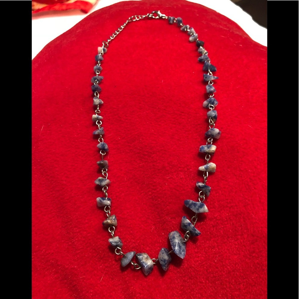 Lápiz ✏️ Lazuli Silver Necklace EUC